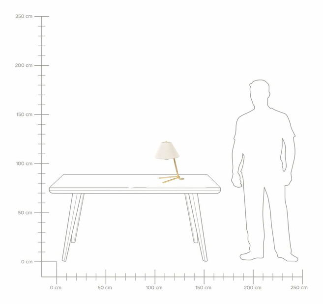 Stolná lampa Firmin (zlatá)