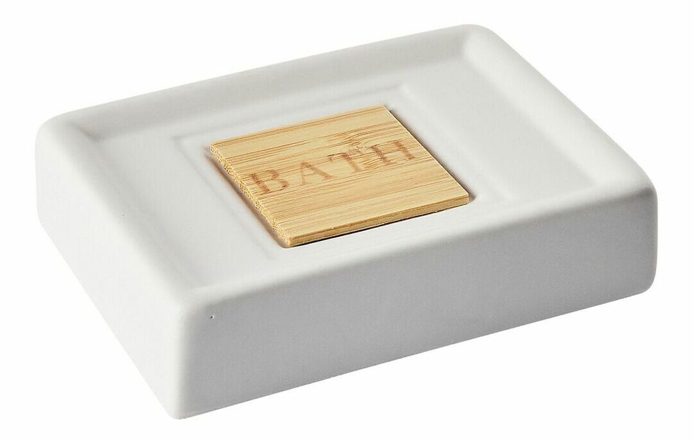 Kúpeľňové doplnky Kouza (béžová + svetlé drevo)