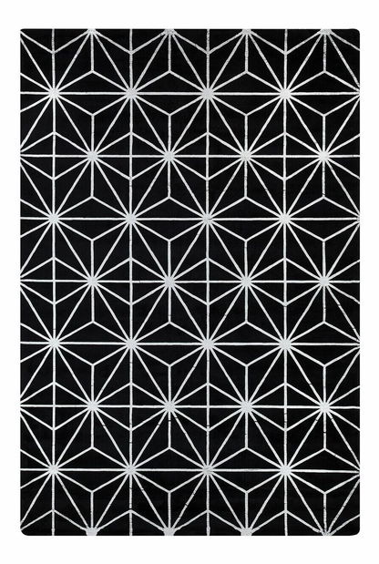 Szőnyeg 160x230 cm SILBE (szövet) (fekete)