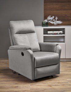 Relaxačné elektrické kreslo Crocet (sivá)