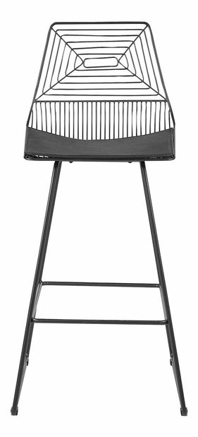 Set 2 ks barových stoličiek Bethel (čierna)