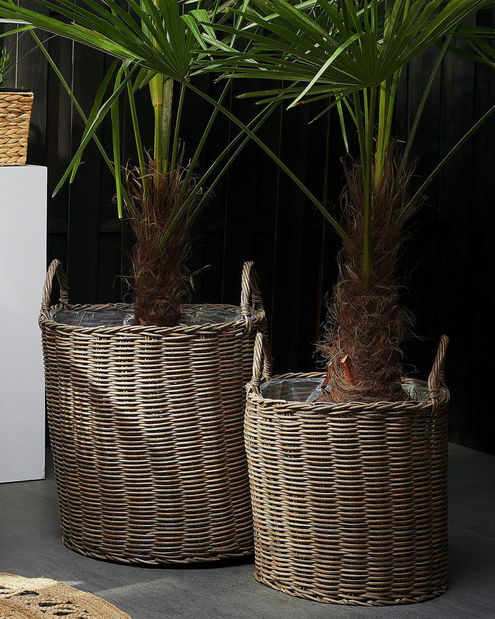 Set 2 ks. kvetináčov BITLY (béžová)