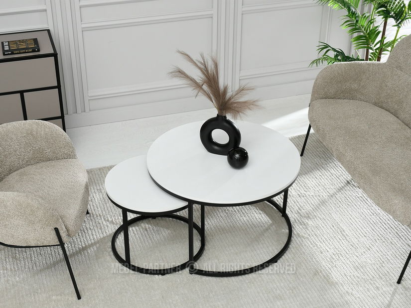 Stolić za kavu Klara (bijela + crna)