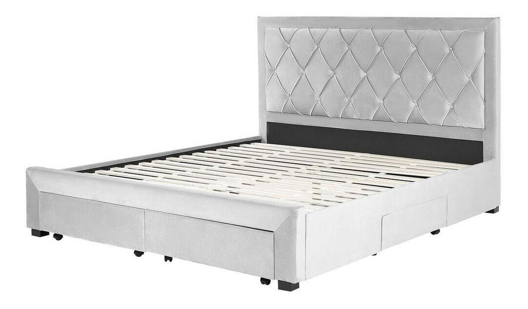 Manželská posteľ 180 cm Levi (sivá)