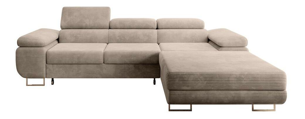 Colțar Grande (D) (bej închis + crom)