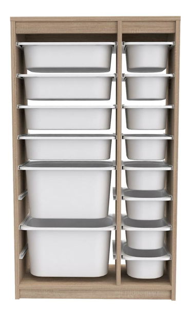 Organizator za igračke Dremonka 6 (hrast sonoma + bijela)