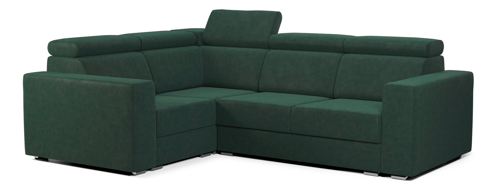 Rohová sedacia súprava Viktoria 2R1 (L) (tmavozelená Country 11)