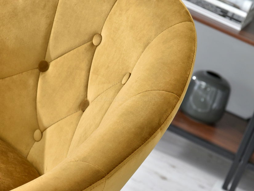 Fotelja Lush 3 (zlatna + crna)