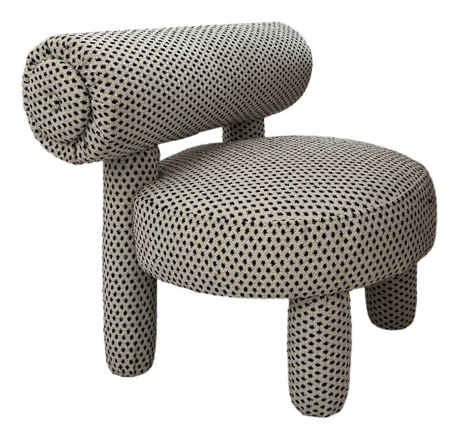 Taburetka Diadem (čierna + biela)