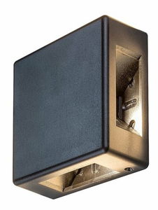 Vonkajšie nástenné LED svietidlo Lippa (čierna)