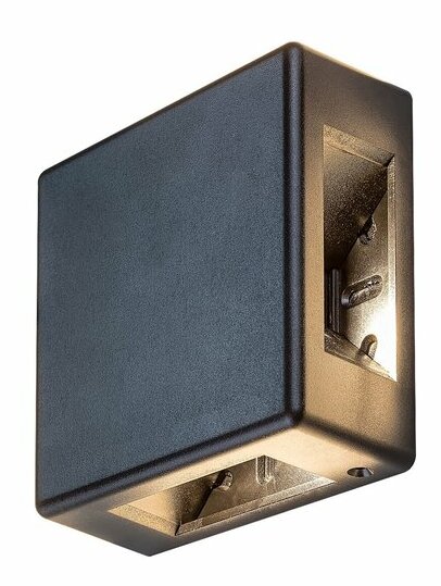 Vonkajšie nástenné LED svietidlo Lippa (čierna)