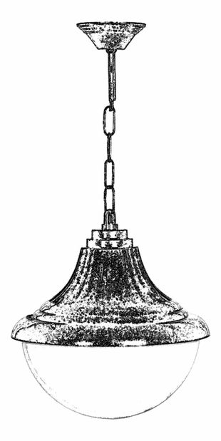 Kültéri csillár Buffalo (barna)