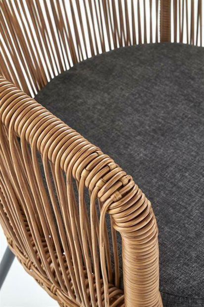 Vrtna stolica Zifra (prirodna + siva)