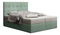 Franciaágy  Boxspring 140 cm Duel 2 (menta) (matraccal és tárolóhellyel)