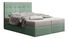 Manželská posteľ  Boxspring 160 cm Duel 2 (mätová) (s matracom a úložným priestorom)