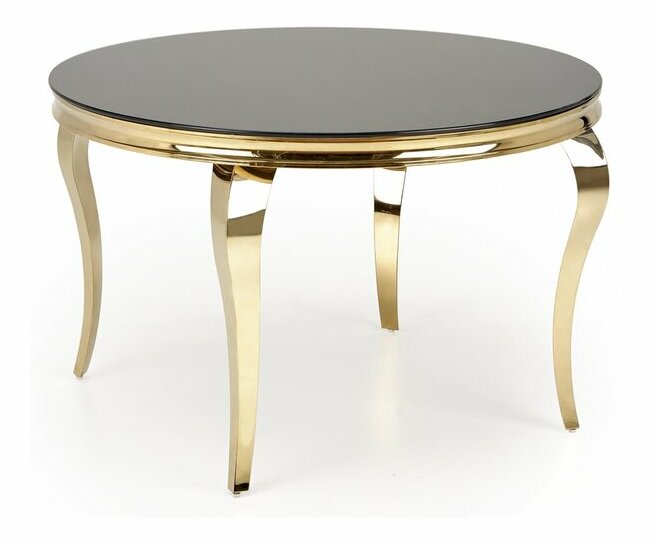 Étkezőasztal Regino 2 (fekete + arany) (4 személy számára)