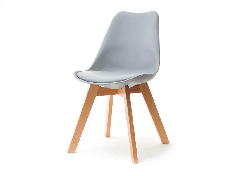 Stolica Large Wood (siva + crna)