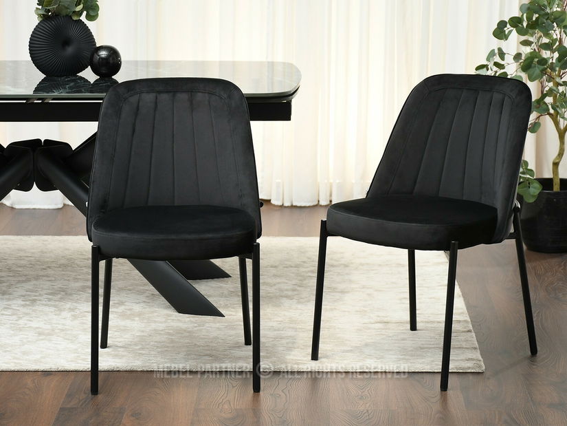 Jedálenská stolička Evidencias (čierna)