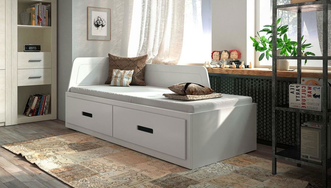 Rozkladacia postel Moana (biela) (bez matraca)