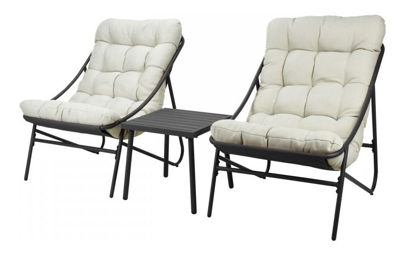 Set záhradného nábytku Smolik (antracit + béžová)