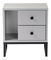 Noćni stolić Glimarolla (siva + crna)