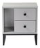 Éjjeliszekrény Glimarolla (szürke + fekete)