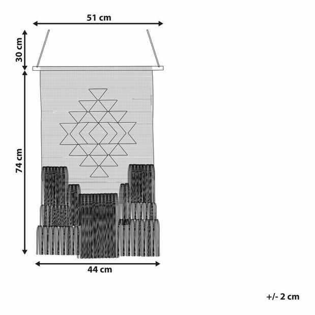 Fali dekoráció Vasili (bézs) 