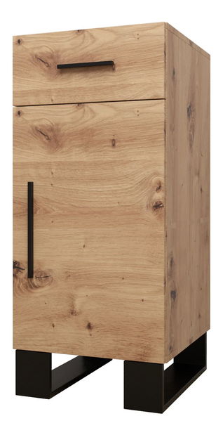 Set mobilier pentru hol Amanda 1 (Stejar artisan + Albastru)