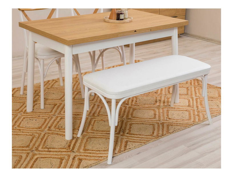 Jedálenský set Duvasa 19 (biela) (pre 4 osoby)