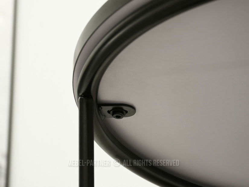 Stolić za kavu Ringo (crni mramor + crna)