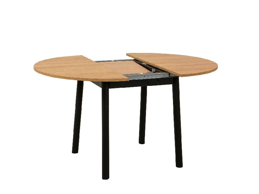 Set mobilier sufragerie Duvasa 6 (stejar + negru) (pentru 2 persoane)