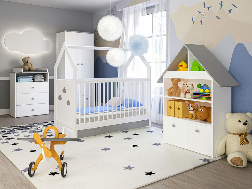 Dječji krevetić 60 cm Immi (bijela) (s prostorom za odlaganje)