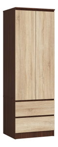 Ormar za garderobu Surgimiento (wenge + hrast sonoma)