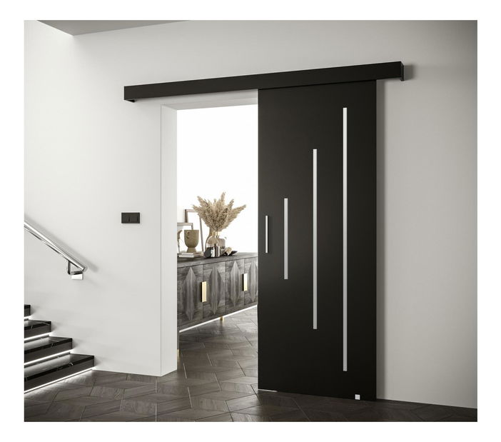 Klizna vrata 80 cm Slavdro 3 (crna mat)