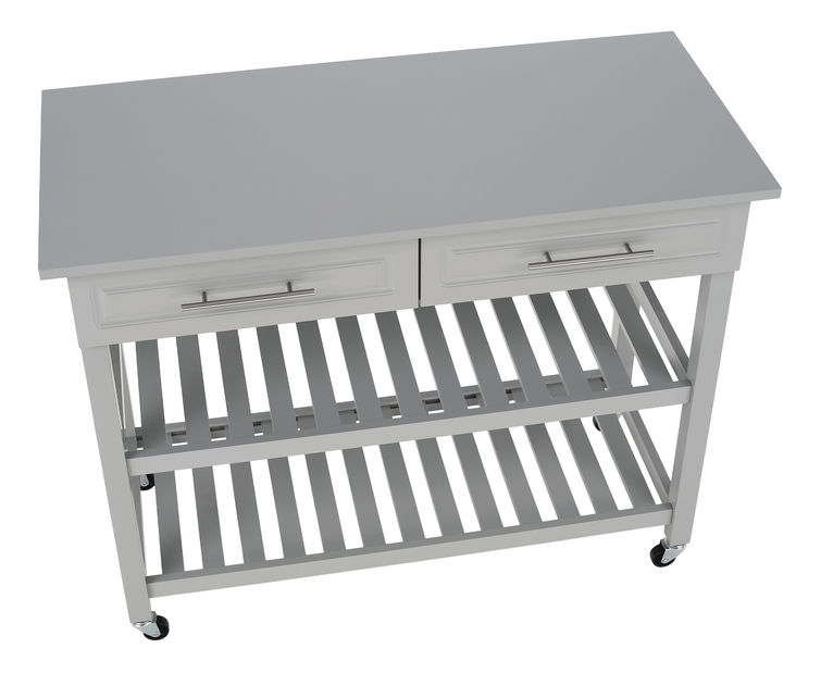 Kolica za posluživanje Macsen (svijetlosiva)