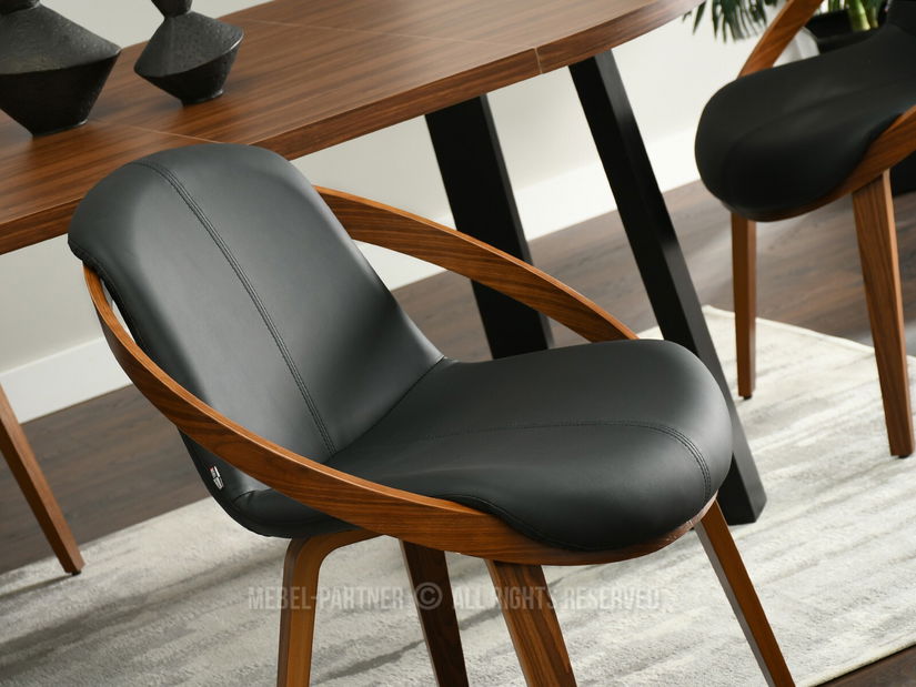 Stolička Lila K (čierna + orech)