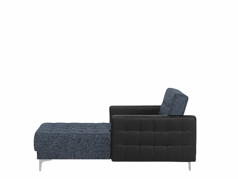 Pihenő fotel ABERLADY (textil) (szürke + fekete)
