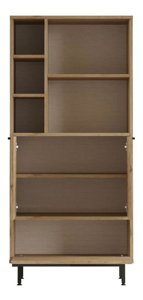 Kuhinjski ormarić Otto 9 A (orah + crna)