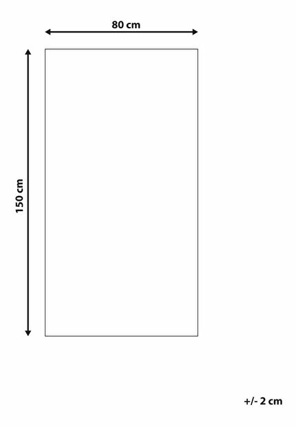 Koberec 80x150 cm KARTALY (polyester) (modrá)