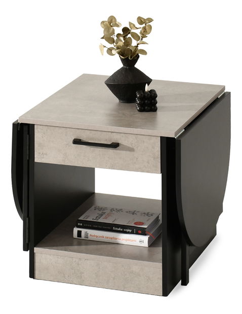 Măsuță de cafea Espana (beton + negru)