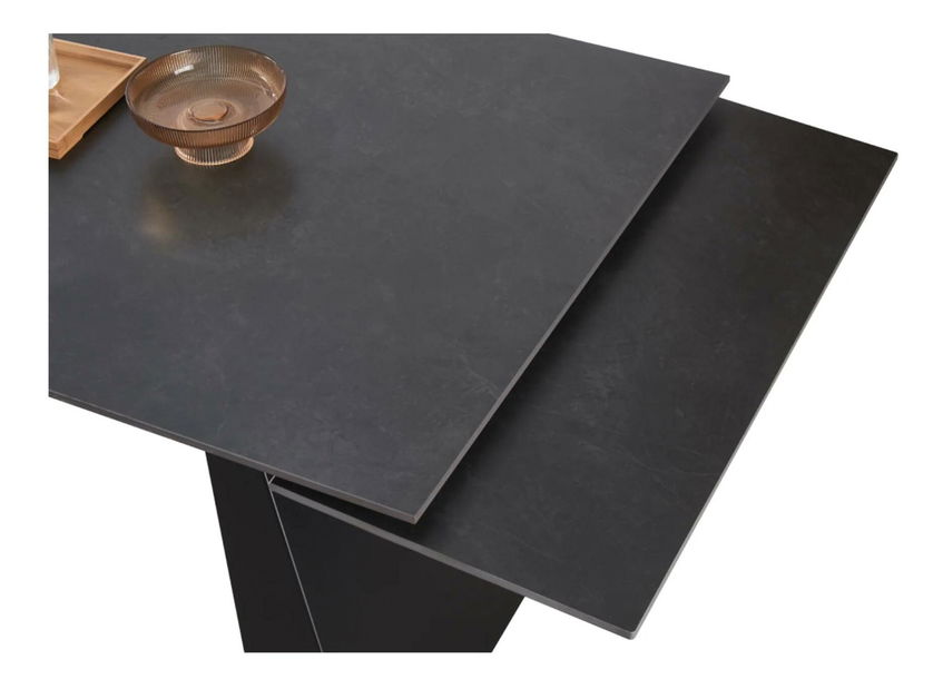 Blagovaonski stol Salay (grafit + crna) (za 6 i više osoba)