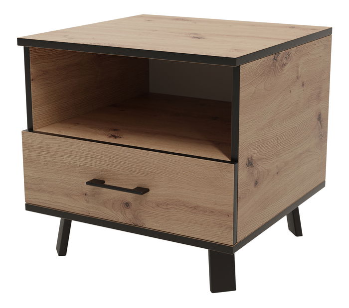 Nočný stolík Lermon (dub artisan)