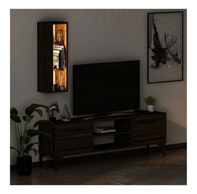 Mobilier living Kuvuni 1 (nuc) (cu iluminat)