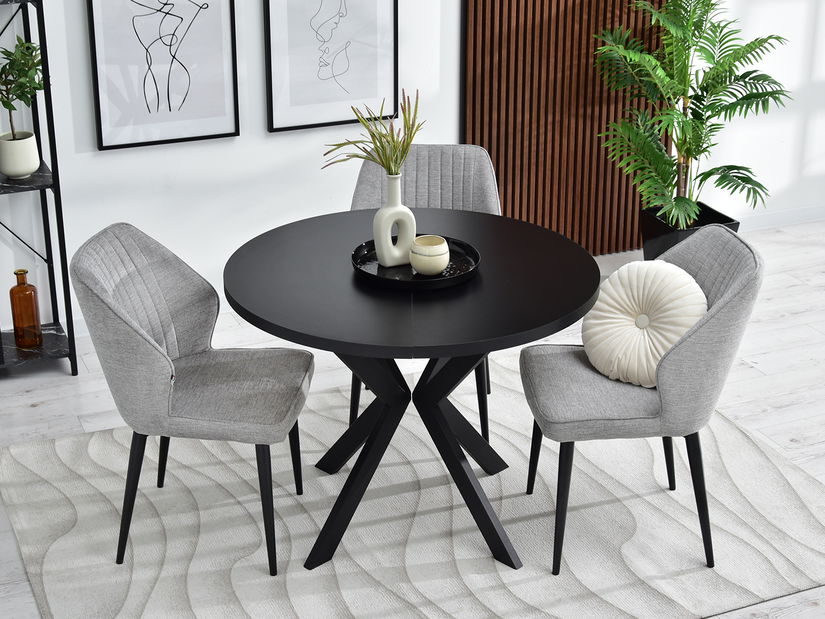 Jedálenský stôl Rompa (čierna)