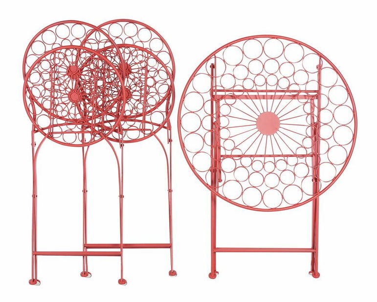 Balkónová zostava Shealee (červená) 