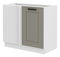 Alsó konyhaszekrény Lucid 105 ND 1F BB (claygrey + fehér)