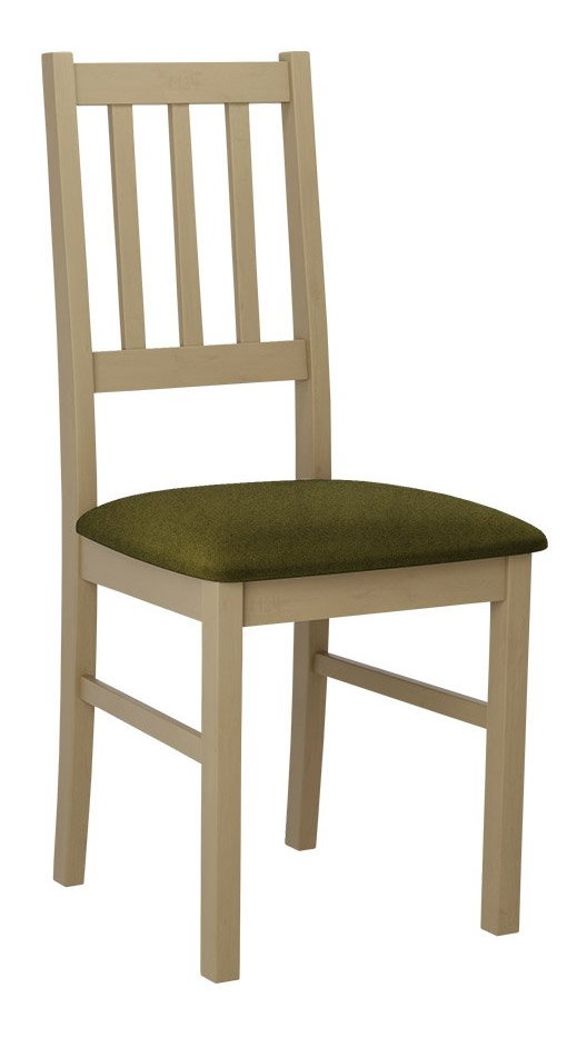 Jedálenská stolička Dalam IV (dub sonoma + tmavozelená) 