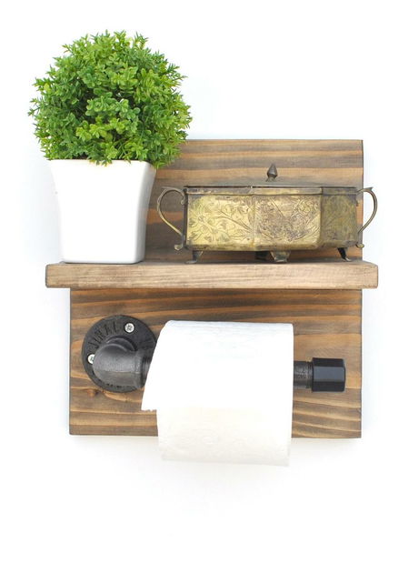 Fali WC papír tartó Nenanu 7 (dió + fekete)