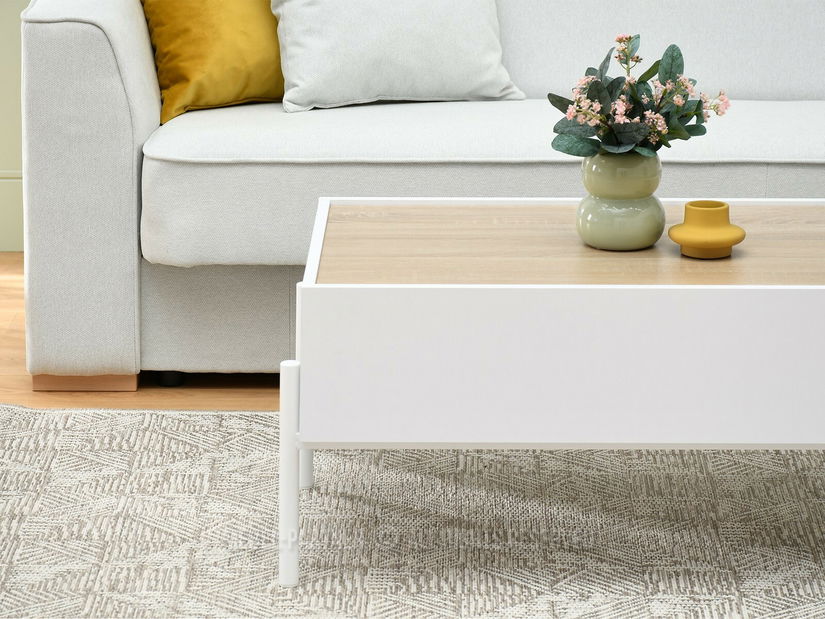 Măsuță de cafea Bertina M (sonoma + alb)