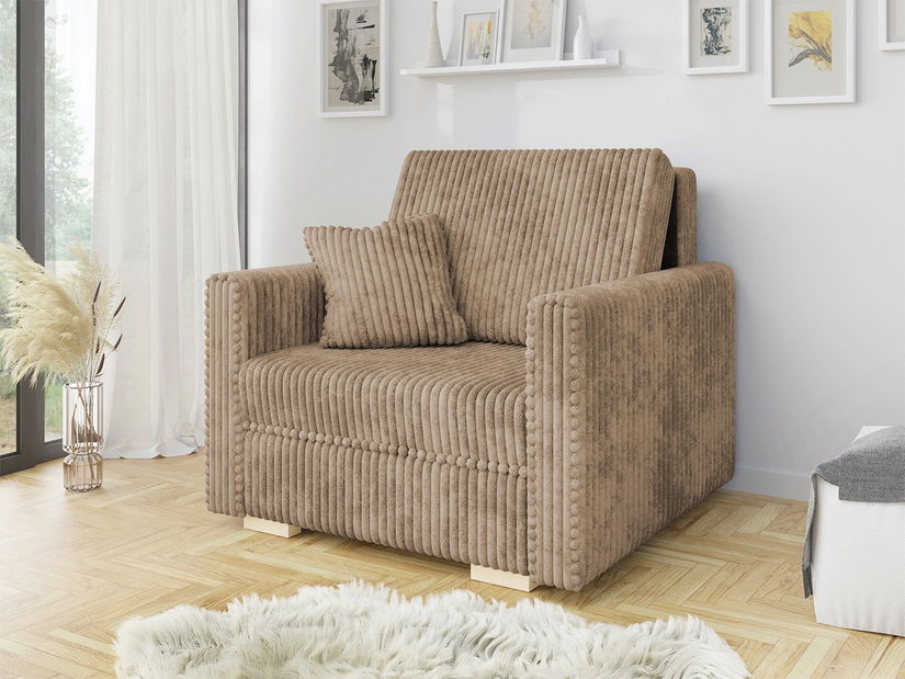 Fotoliu extensibil Clovea Pano I (maro deschis) (cu sp. depozitare)